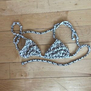 Devon Windsor Houndstooth Bikini Top